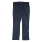 DICKIES Workwear Chino Womens Trousers Black Regular Straight W34 L31