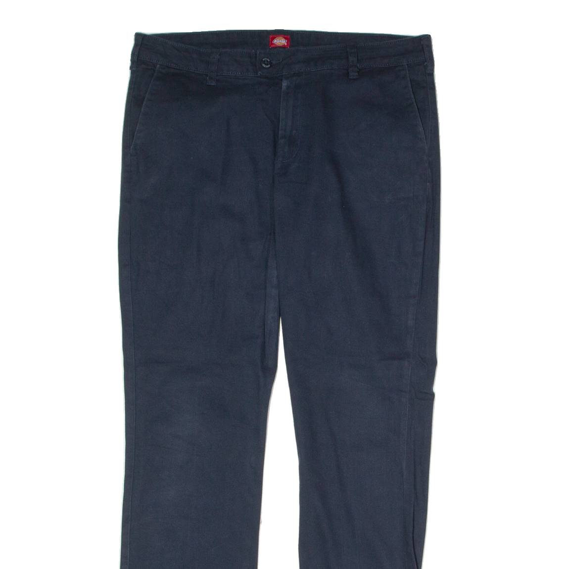 DICKIES Workwear Chino Womens Trousers Black Regular Straight W34 L31