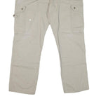 CARHARTT Mens Beige Regular Fit Cargo Denim Jeans W38 L31 Workwear