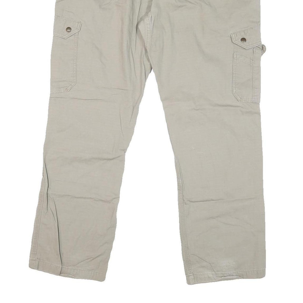 CARHARTT Mens Beige Regular Fit Cargo Denim Jeans W38 L31 Workwear