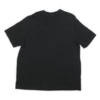 ADIDAS Mens Black Graphic T-Shirt 2XL Short Sleeve Crew Neck Classic Cotton