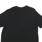 ADIDAS Mens Black Graphic T-Shirt 2XL Short Sleeve Crew Neck Classic Cotton