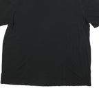 ADIDAS Mens Black Graphic T-Shirt 2XL Short Sleeve Crew Neck Classic Cotton