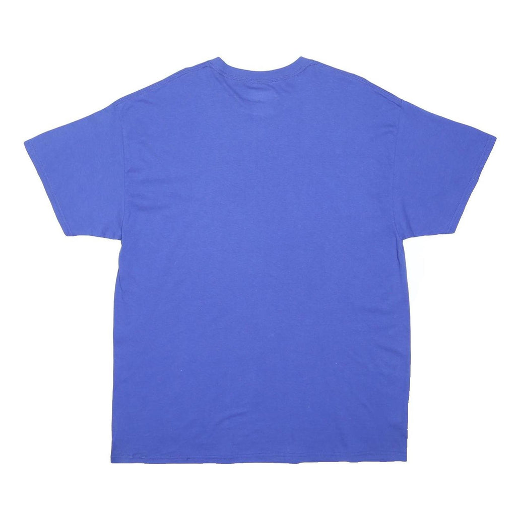 NBA Mens Blue Warriors Graphic T-Shirt XL Short Sleeve Crew Neck Cotton Blend