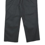 DICKIES Mens Slim Black Trousers W34 L25 Workwear Zip Closure Classic Straight