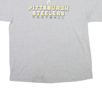 REEBOK Mens Grey Pittsburgh Steelers Football Graphic T-Shirt XL Crew Neck Short