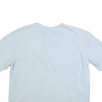 ADIDAS Womens Blue T-Shirt UK 10 Short Sleeve Crew Neck Logo Casual