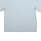 ADIDAS Womens Blue T-Shirt UK 10 Short Sleeve Crew Neck Logo Casual