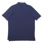 POLO RALPH LAUREN Mens Navy Blue Short Sleeve Classic Polo Shirt M Cotton Blend