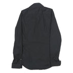 BOSS HUGO BOSS Mens Black Cotton Shirt S Button Collar Long Sleeve Formal
