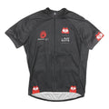 DMTEX Mens Black Cycling Jersey M Short Sleeve Round Neck Sports Print
