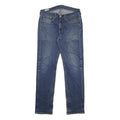 LEVI'S 514 Slim Mens Jeans Blue Denim W32 L34 Cotton Blend Zip Regular Fit