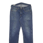 LEVI'S 514 Slim Mens Jeans Blue Denim W32 L34 Cotton Blend Zip Regular Fit