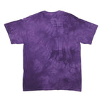 THE MOUNTAIN Mens Purple Graphic T-Shirt M Short Sleeve Crew Neck Tie Dye Peace