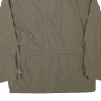 FISPO Mens Green Zip Jacket L Polyester Blend Outdoor Utility Classic Fit