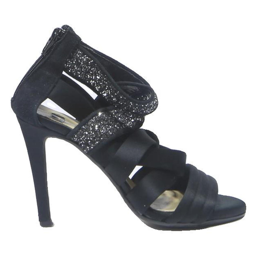 BATA Womens Strappy Black Synthetic High Heel Sandals UK 3 Sparkle Detail