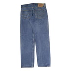 LEVI'S 501 Mens Jeans Blue Regular Straight Denim Medium W35 L34 Classic Button