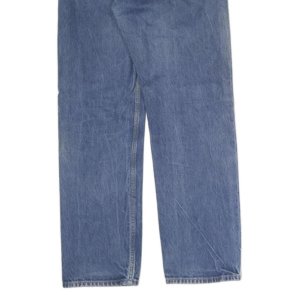 LEVI'S 501 Mens Jeans Blue Regular Straight Denim Medium W35 L34 Classic Button