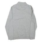 TED BAKER Mens Grey Long Sleeve Plain M Polo Shirt Cotton Blend Casual