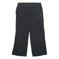 ADIDAS Womens Polyester Blend Black Relaxed Drawstring Trousers W34 L29
