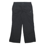 ADIDAS Womens Polyester Blend Black Relaxed Drawstring Trousers W34 L29