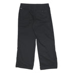 ADIDAS Womens Polyester Blend Black Relaxed Drawstring Trousers W34 L29