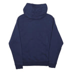 NIKE Mens Navy Blue Hoodie S Cotton Blend Pullover Sports Casual
