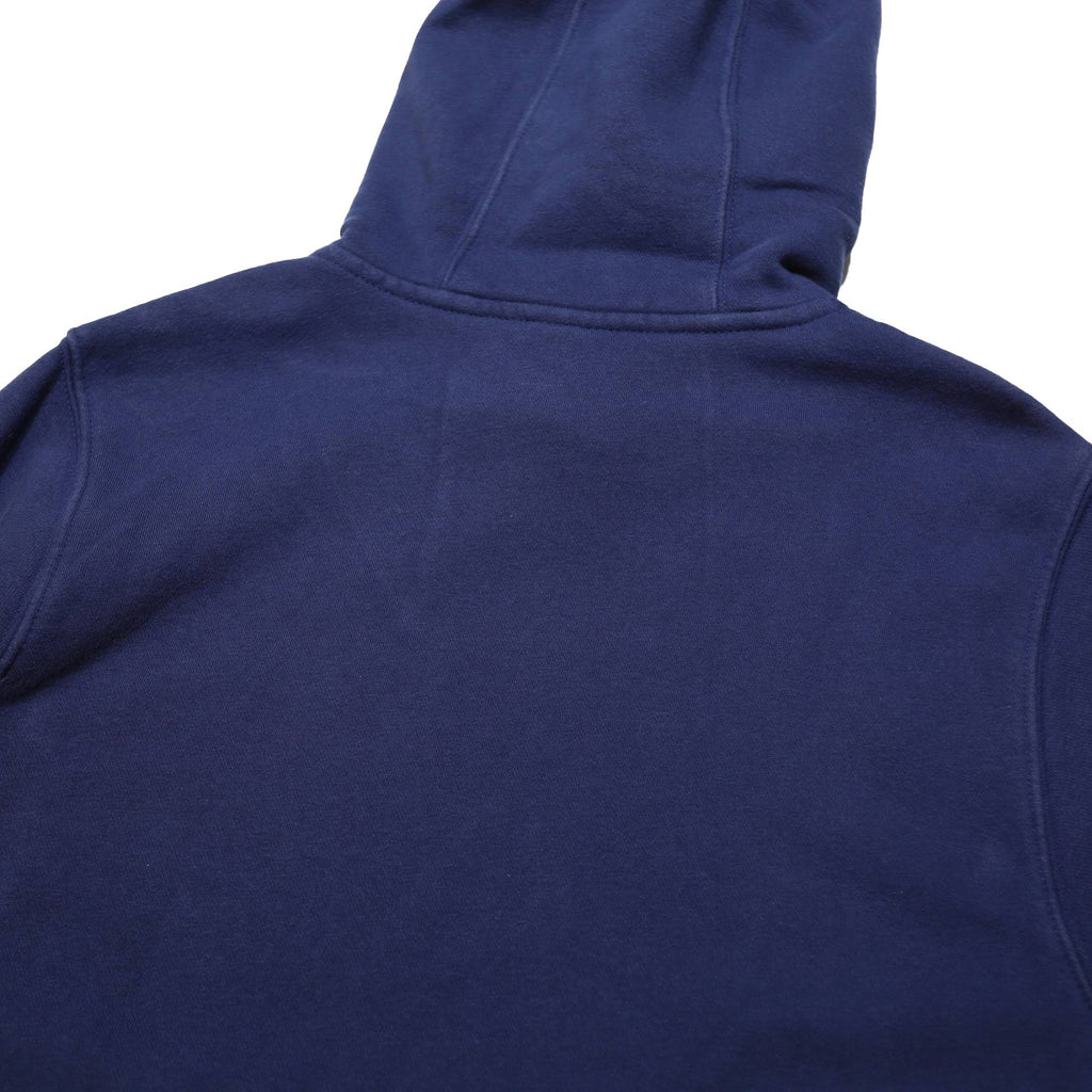 NIKE Mens Navy Blue Hoodie S Cotton Blend Pullover Sports Casual