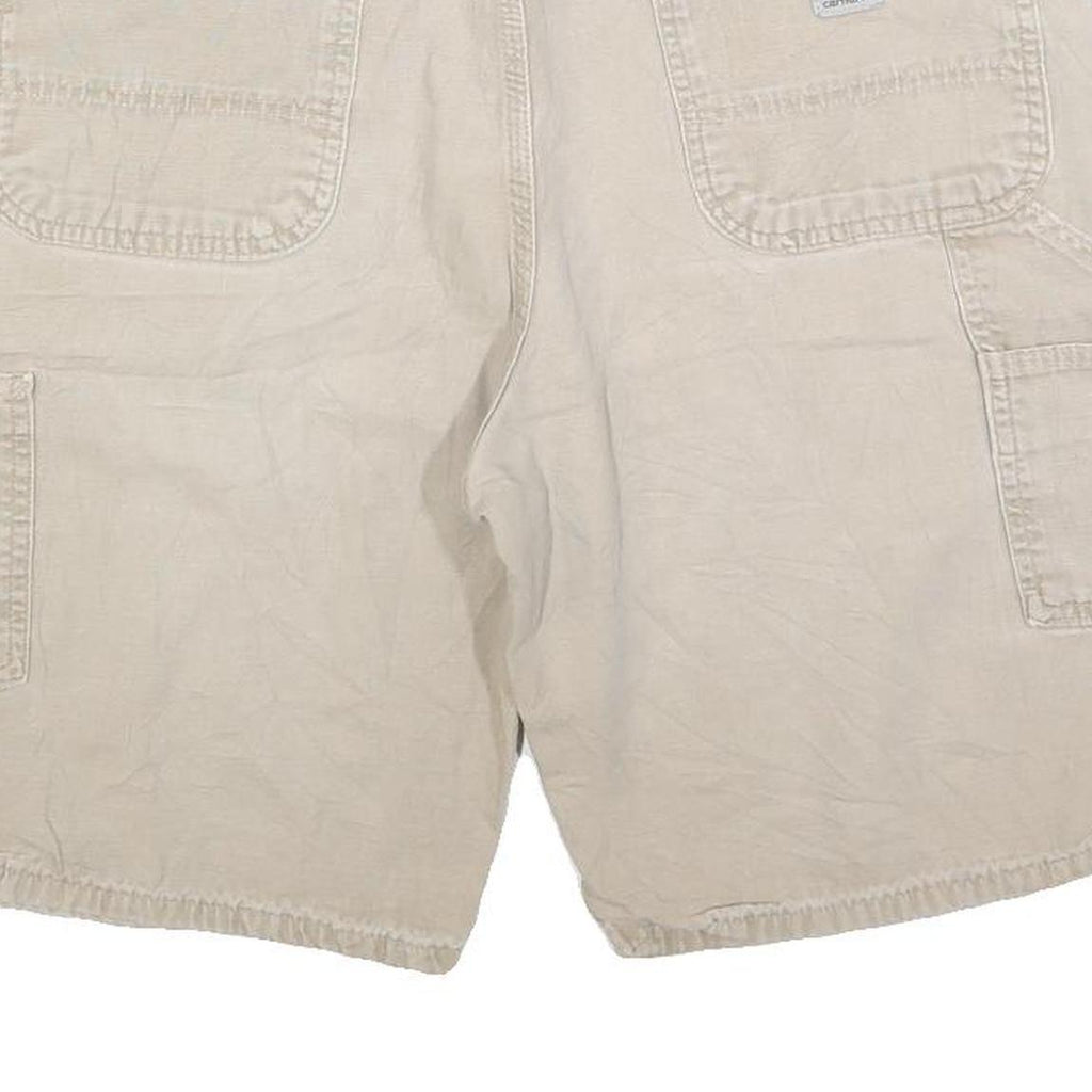 CARHARTT Mens Shorts Beige Casual Cotton Blend L W36 Workwear Relaxed