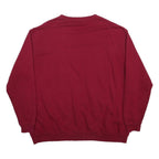 COTTON TRADERS Mens Maroon Sweatshirt Crew Neck 4XL Cotton Blend Pullover