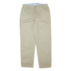 CHRISTOPHER AND BANK Womens Cotton Blend Beige Relaxed Straight Trousers W31 L29