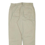 CHRISTOPHER AND BANK Womens Cotton Blend Beige Relaxed Straight Trousers W31 L29