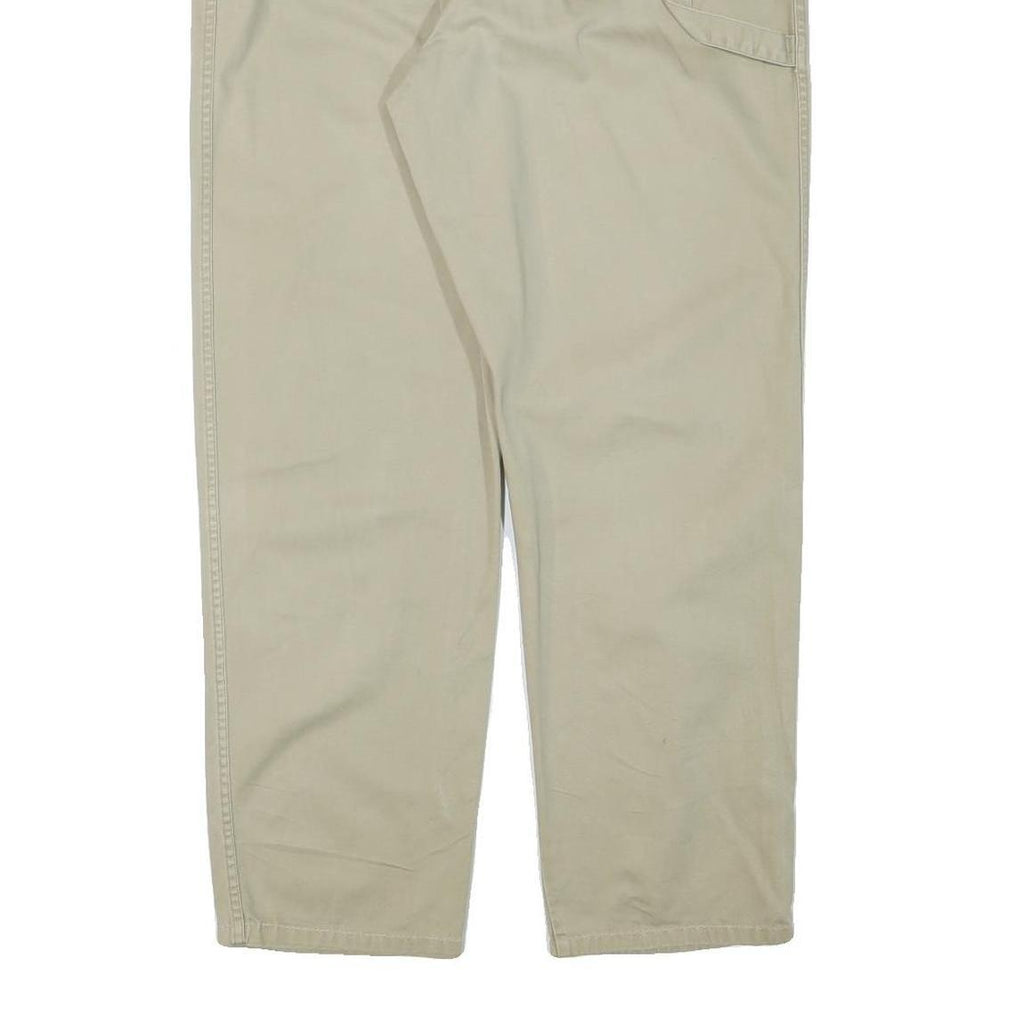 CHRISTOPHER AND BANK Womens Cotton Blend Beige Relaxed Straight Trousers W31 L29