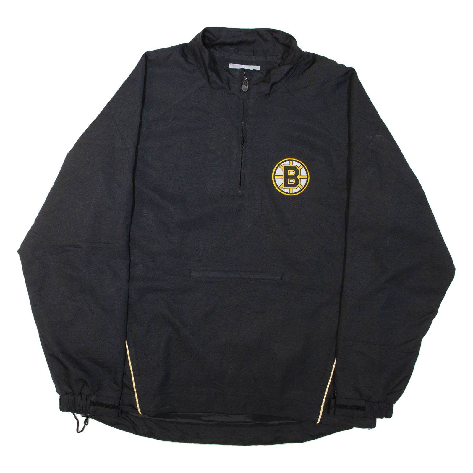 REEBOK Bruins Ice Hockey Mens Pullover Jacket Black L