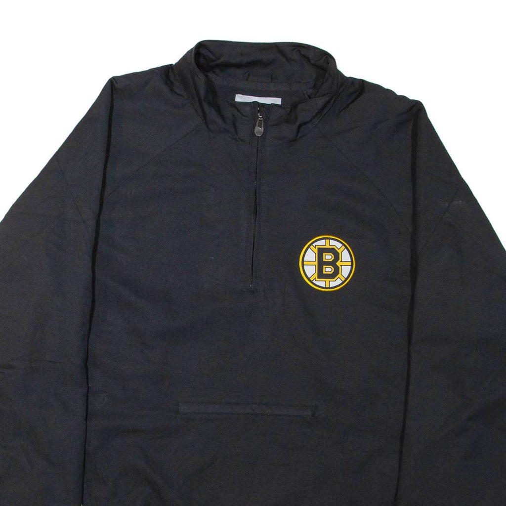 REEBOK Bruins Ice Hockey Mens Pullover Jacket Black L