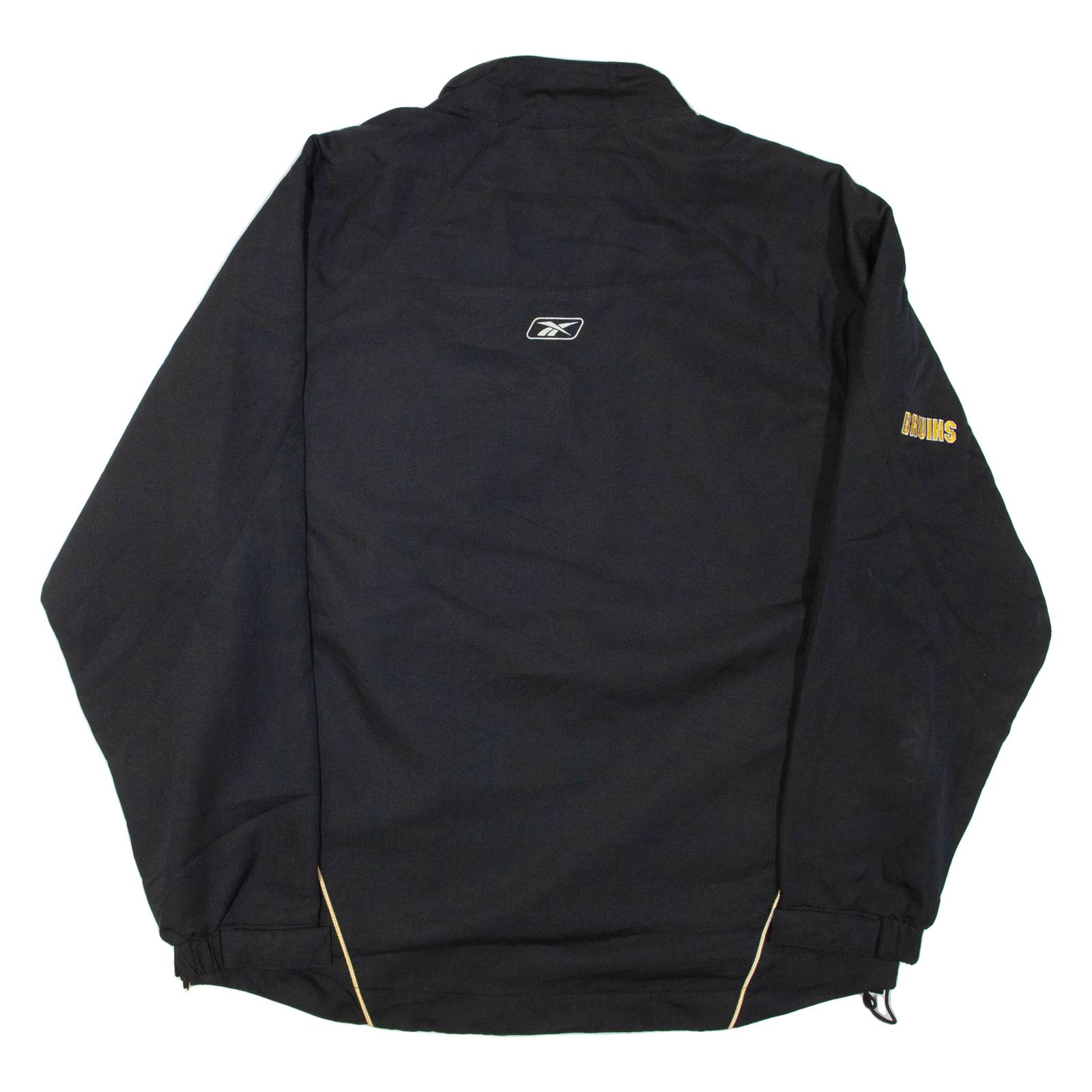 REEBOK Bruins Ice Hockey Mens Pullover Jacket Black L