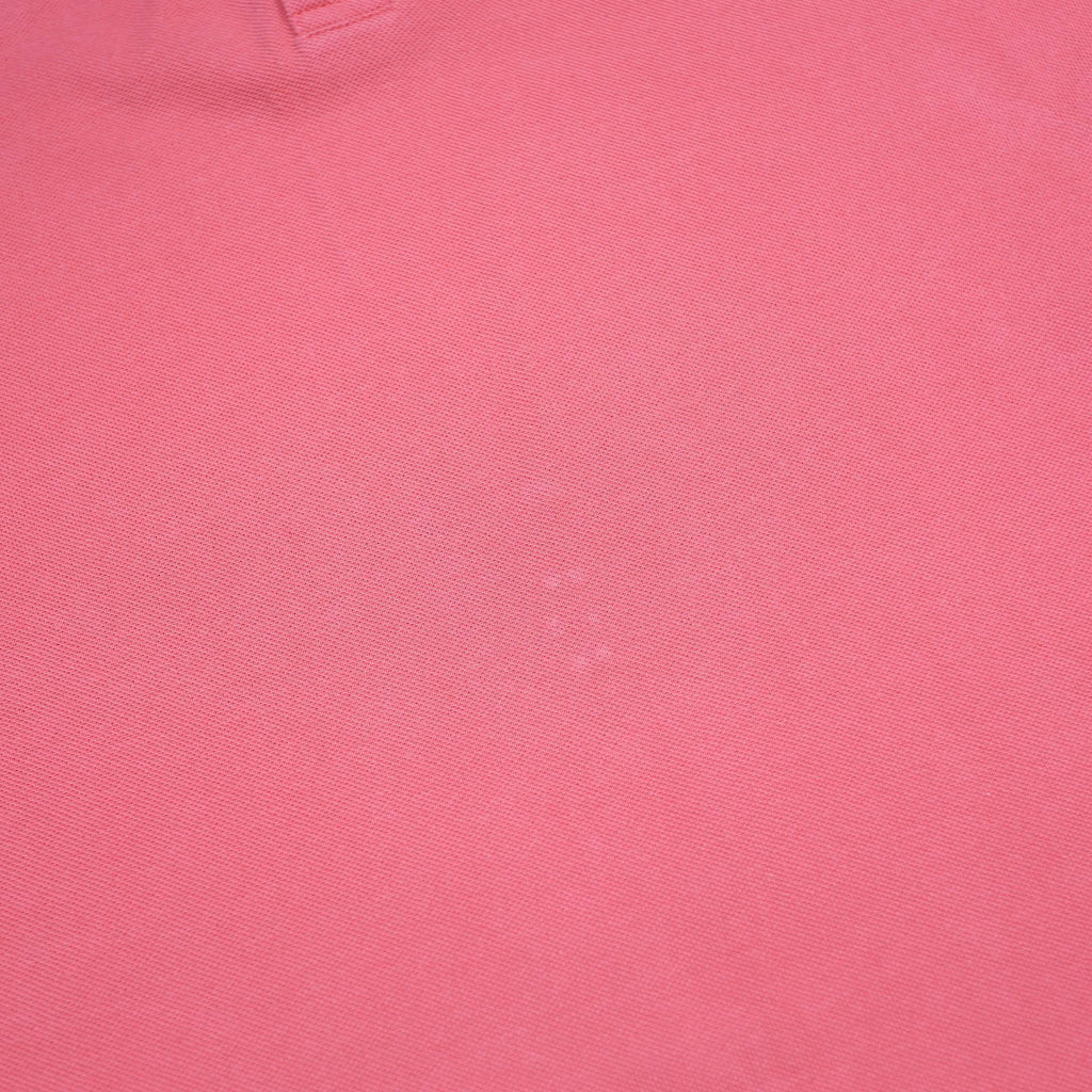 KAPPA Mens Coral Red Short Sleeve Plain M Cotton Polo Shirt Casual Sport