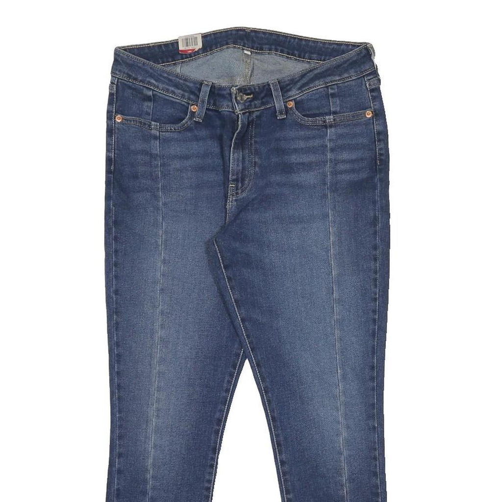 LEVI'S 711 Womens Slim Skinny Denim Medium Blue W31 L26 Cotton Blend Zip Jeans