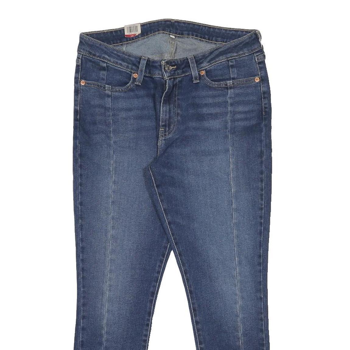 LEVI'S 711 Womens Slim Skinny Denim Medium Blue W31 L26 Cotton Blend Zip Jeans