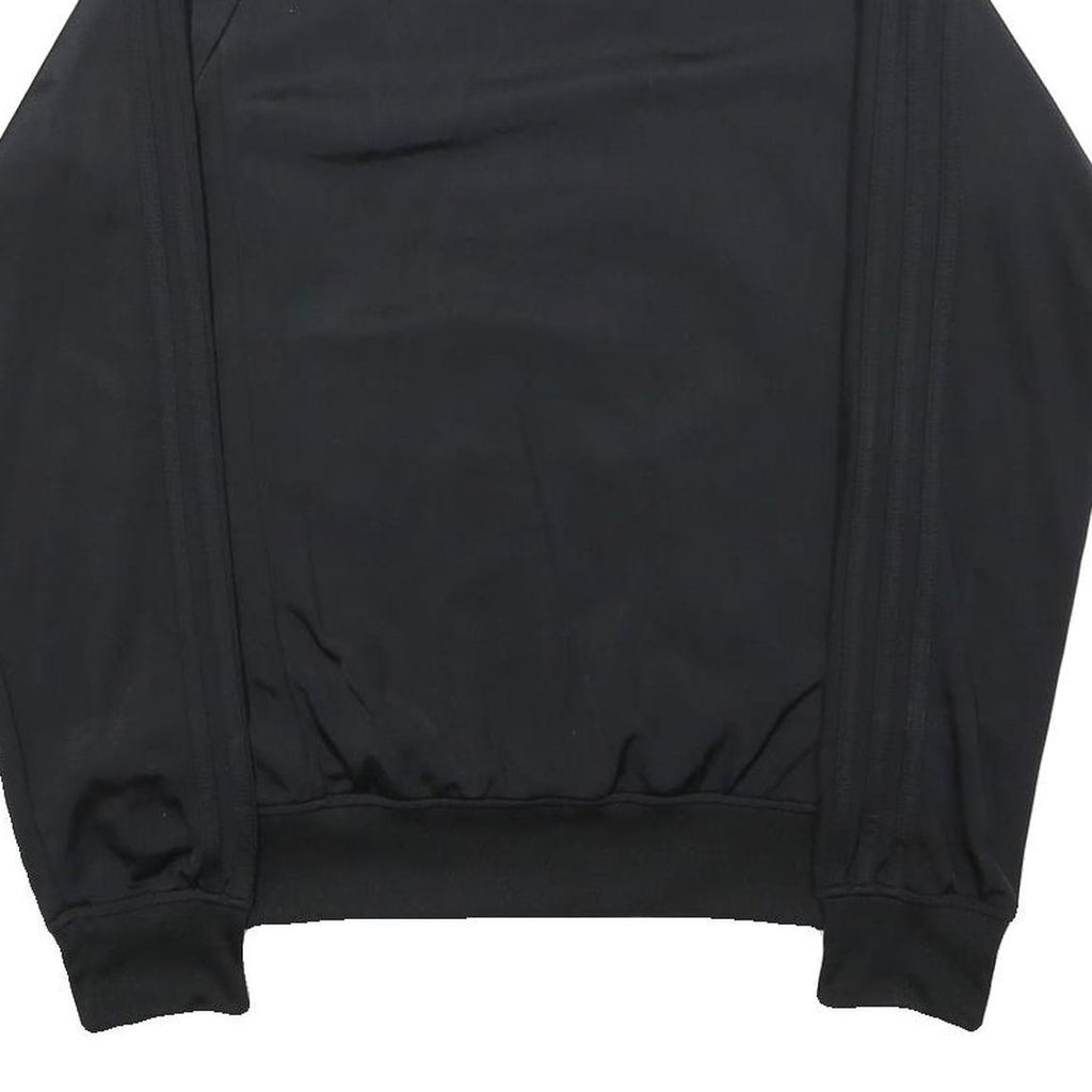 ADIDAS Mens Black Polyester Blend Bomber Jacket S Athletic Plain Zip Stylish