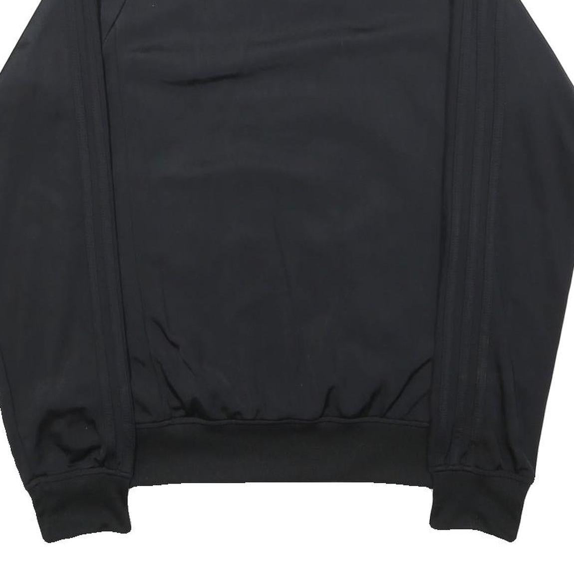 ADIDAS Mens Black Polyester Blend Bomber Jacket S Athletic Plain Zip Stylish