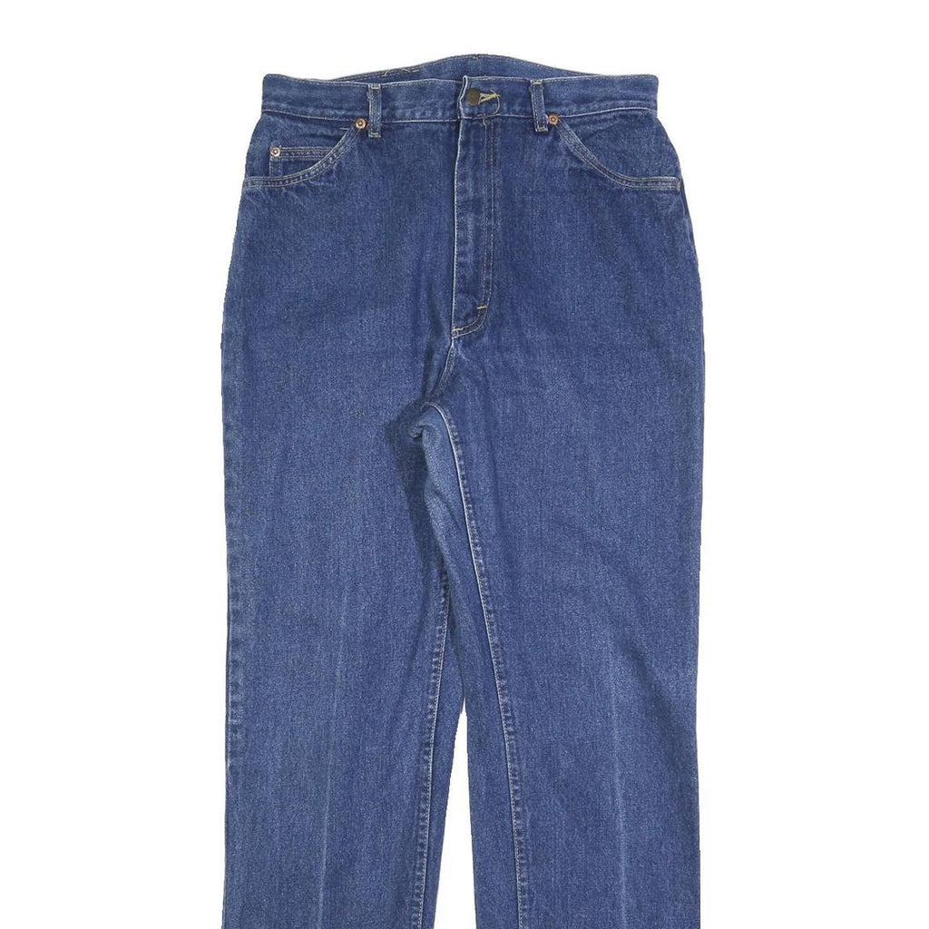 LEE Mens Jeans Blue Regular Straight Denim Light W30 L32 Zip Cotton Blend