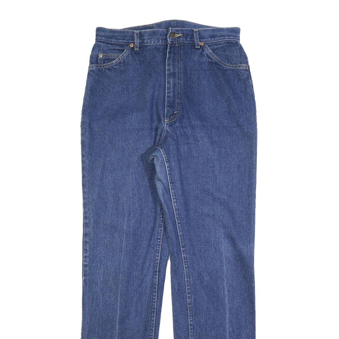 LEE Mens Jeans Blue Regular Straight Denim Light W30 L32 Zip Cotton Blend