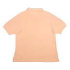 LACOSTE Mens Peach Short Sleeve Plain 2XL Cotton Basic Polo Shirt