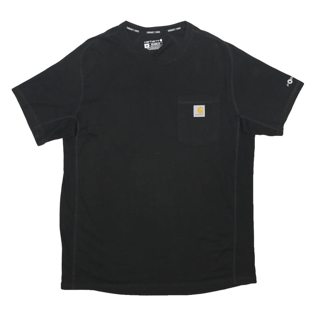 CARHARTT Mens Black Workwear Pocket T-Shirt M Short Sleeve Crew Neck Durable