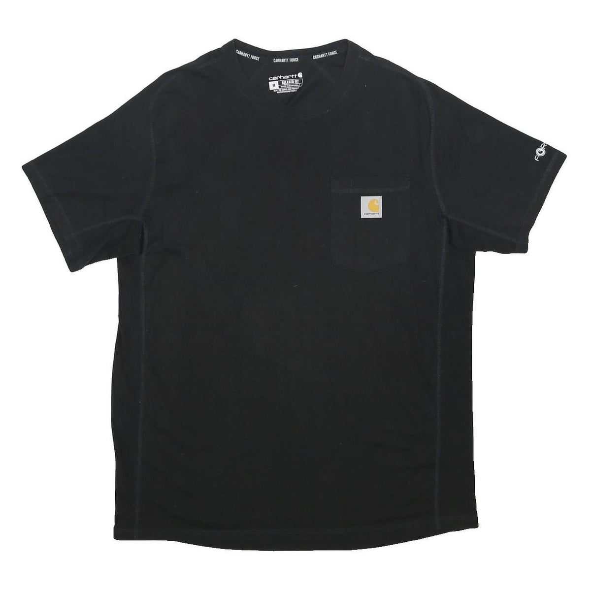 CARHARTT Mens Black Workwear Pocket T-Shirt M Short Sleeve Crew Neck Durable