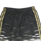 Mens Black & White Sports Polyester Shorts M W28 Club Crest