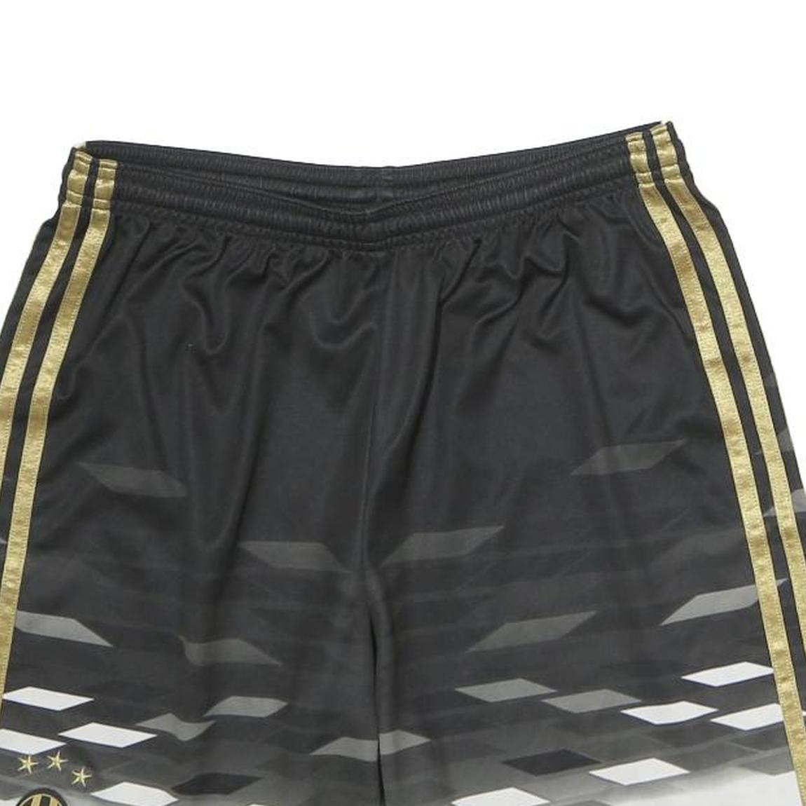 Mens Black & White Sports Polyester Shorts M W28 Club Crest