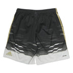 Mens Black & White Sports Polyester Shorts M W28 Club Crest
