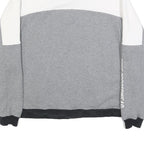 NIKE Womens Grey & White Sportswear Sweatshirt XL Half Zip Casual